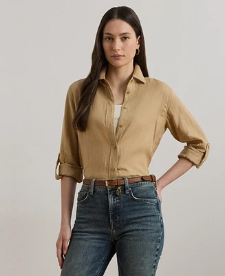 Lauren Ralph 100% Linen Shirt, Regular & Petite