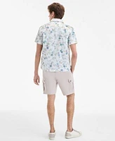 Sun Stone Mens Textured Polo Shirt Relaxed Fit Cargo Shorts Clyde Floral Shirt Exclusively At Macys
