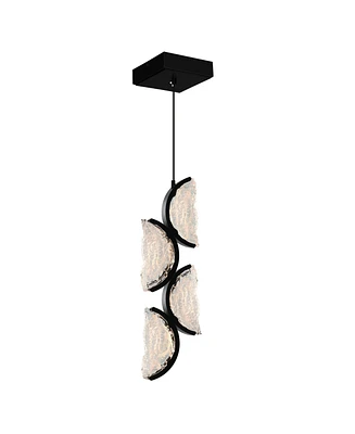 Cwi Lighting 30" Metal Moon Integrated Led Mini Pendant