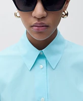 Mango Women's Oversize Poplin Shirt