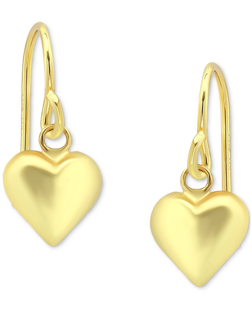 Giani Bernini Polished Heart Drop Earrings, Exclusively at Macy's
