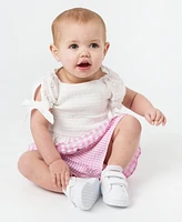 Rare Editions Baby Girls 2-Piece Puff Sleeves and Seersucker Short Set