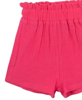 Rare Editions Baby Girls 2-Piece Granny Square Crochet and Short Set