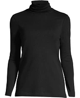 Lands' End Women's Supima Cotton Long Sleeve Turtleneck