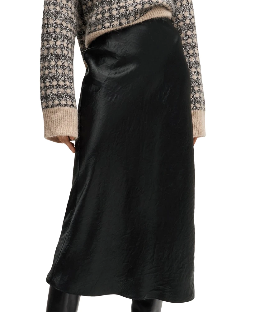 Boss by Hugo Boss Women's Crinkled Midi-Length Skirt
