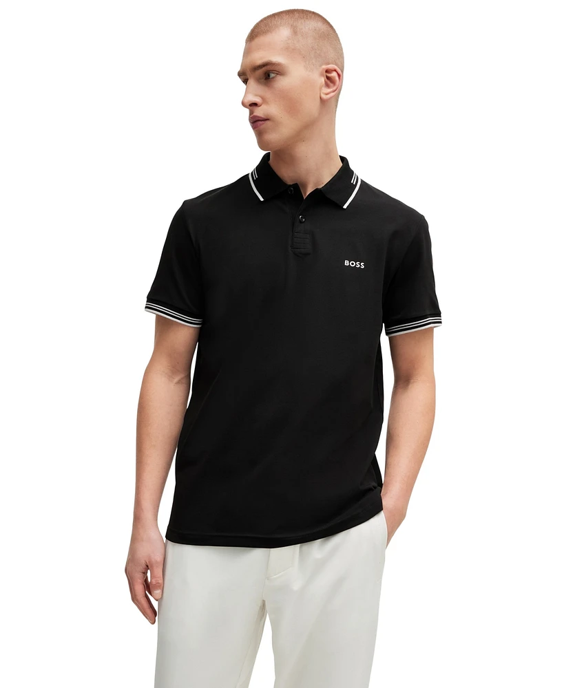 Boss by Hugo Men's Branded Slim-Fit Polo Shirt