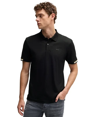 Boss by Hugo Boss Men's Regular-Fit Rubberized Logo Polo Shirt