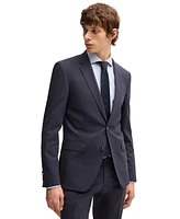 Boss by Hugo Men's Micro-Patterned Stretch Cloth Slim-Fit Suit