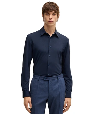 Boss by Hugo Men's Slim-Fit Performance-Stretch Shirt