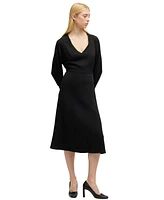 Boss by Hugo Women's Relaxed-Fit V-Neck Dress