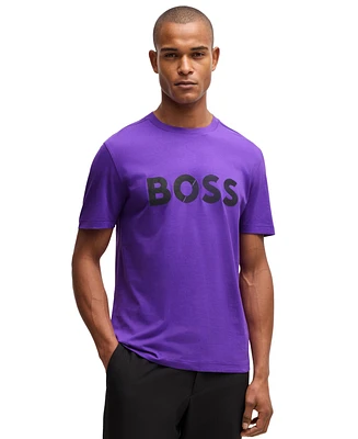 Boss by Hugo Men's Large Logo Regular-Fit T-Shirt