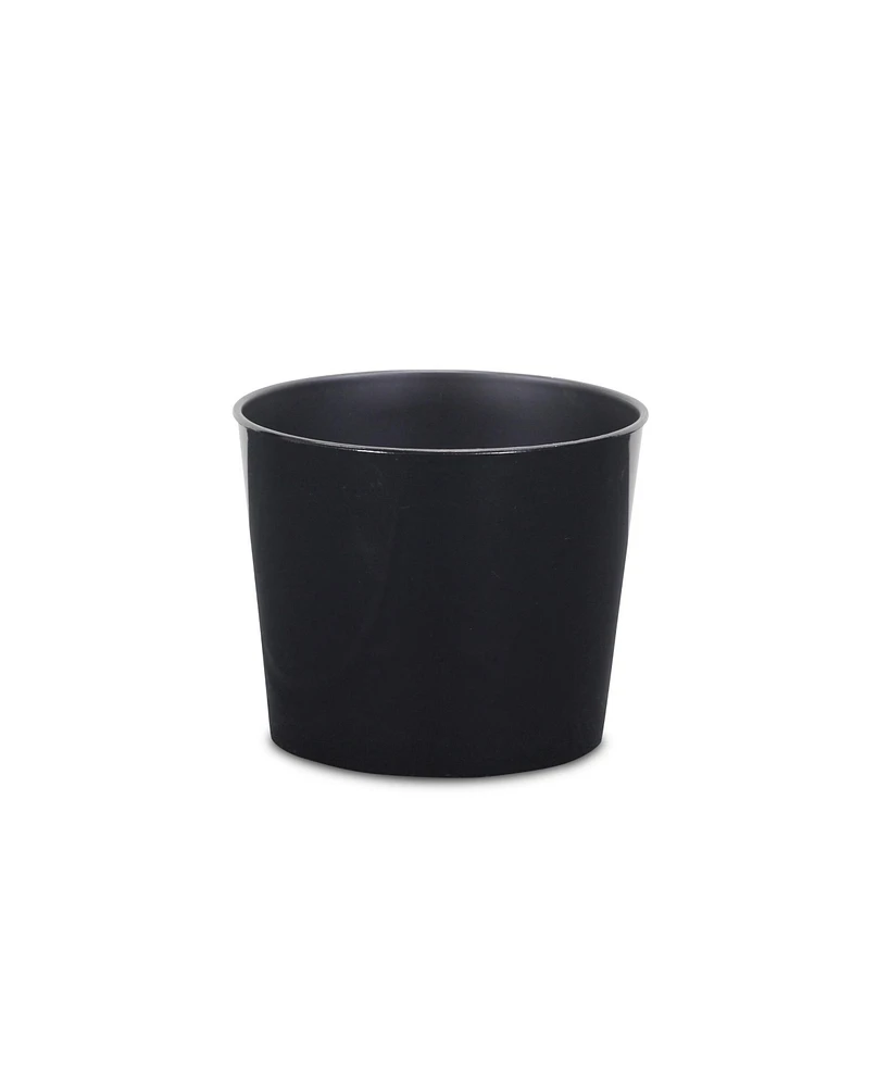 Modern Round Plastic Planter for Home Garden and Patio Decor