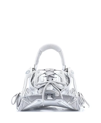 Pre-Owned Balenciaga Small SneakerHead Top Handle Bag Mesh and Faux Leather