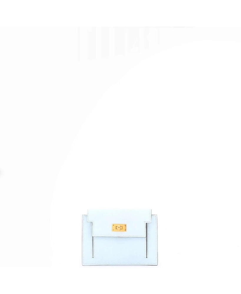 Pre-Owned Hermes Kelly Pocket Compact Wallet Chevre Mysore