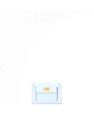 Pre-Owned Hermes Kelly Pocket Compact Wallet Chevre Mysore