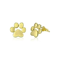 GoldenPaw Paw Print Stud Earrings for Pet Lovers