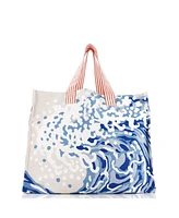 Pre-Owned Hermes Wave Beach Tote Bag Printed Toile
