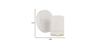 White Led One Light Outdoor Can Shape Wall Sconce