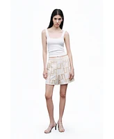 Nocturne Women's Embroidered Mini Shorts