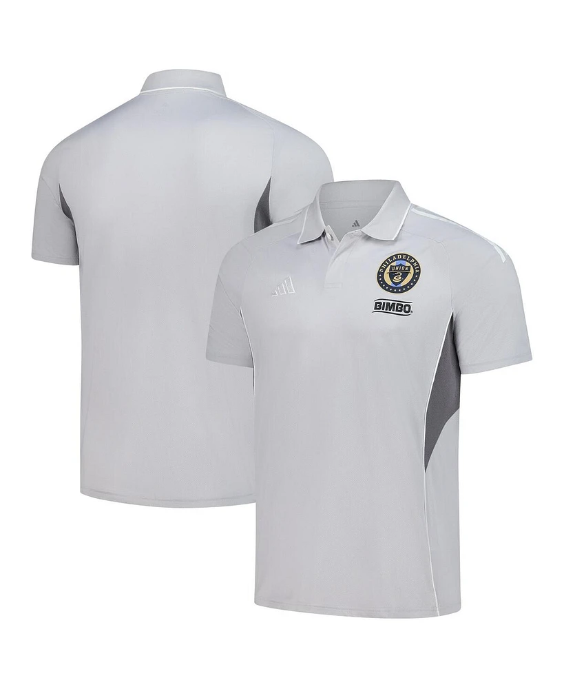 Adidas Men's Silver Philadelphia Union 2025 Training Polo Shirt
