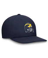 Jordan Men's Navy Michigan Wolverines Dry-fit Pro Adjustable Hat