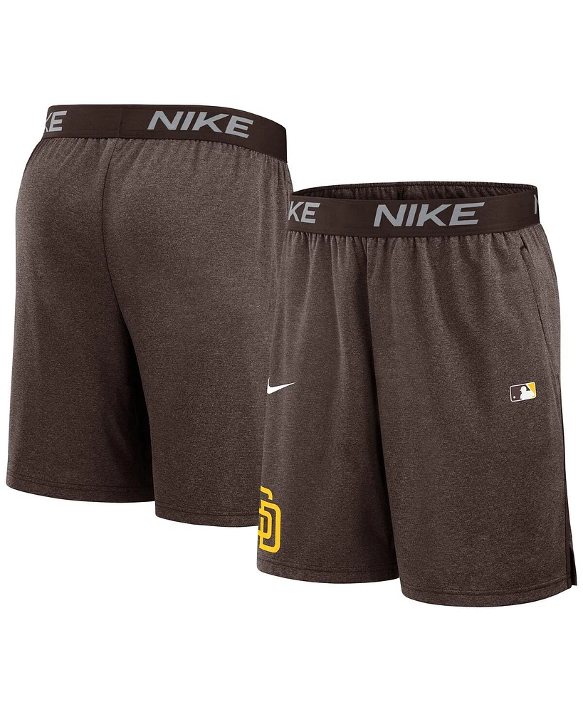 Nike Men's Brown San Diego Padres Authentic Collection Performance Knit Shorts
