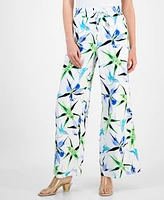 I.n.c. International Concepts Petite High-Rise Wide-Leg Pants, Exclusively at Macy's