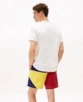 Tommy Hilfiger Men's Short Sleeve Crewneck Sailing Flag Logo T-Shirt