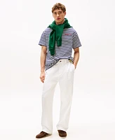 Tommy Hilfiger Men's Short Sleeve Crewneck Sailing Breton Striped T-Shirt