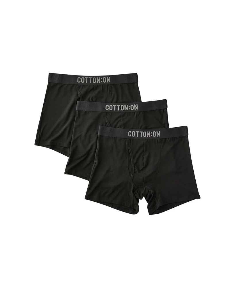 Cotton On Men's 3-Pack Regular Fit Trunk Underwear