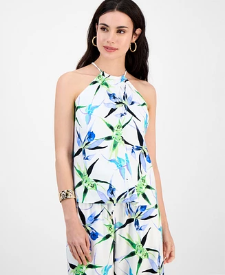 I.n.c. International Concepts Petite Printed Sleeveless Top, Exclusively at Macy's