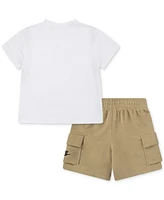 Nike Little Boys Pocket T-Shirt & French Terry Shorts, 2 Piece Set