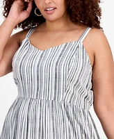 Absolutely Famous Trendy Plus Printed Midi Dress