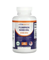 Vitamatic Pumpkin Seed Oil 2000mg Softgel Capsules per Serving - 180 Softgels