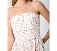 French Connection Women's Nomi Cotton Strapless Dress