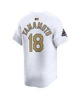 Nike Men's Yoshinobu Yamamoto White Los Angeles Dodgers 2025 Gold Collection Limited Jersey
