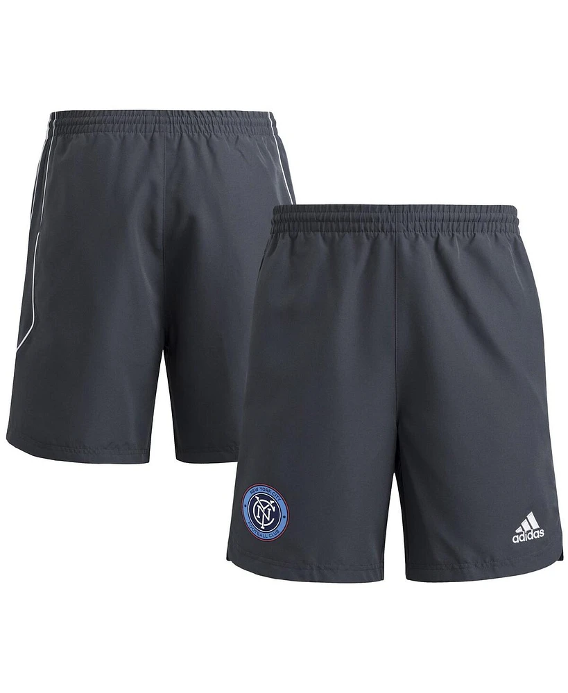 Adidas Men's Gray New York City Fc 2025 Travel Shorts