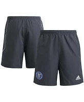Adidas Men's Gray New York City Fc 2025 Travel Shorts