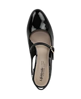 LifeStride Women's Trust Block Heel Mary Jane Slingback Pumps