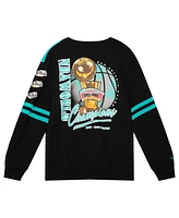 Mitchell & Ness Men's Turquoise San Antonio Spurs All Over Pullover Sweatshirt