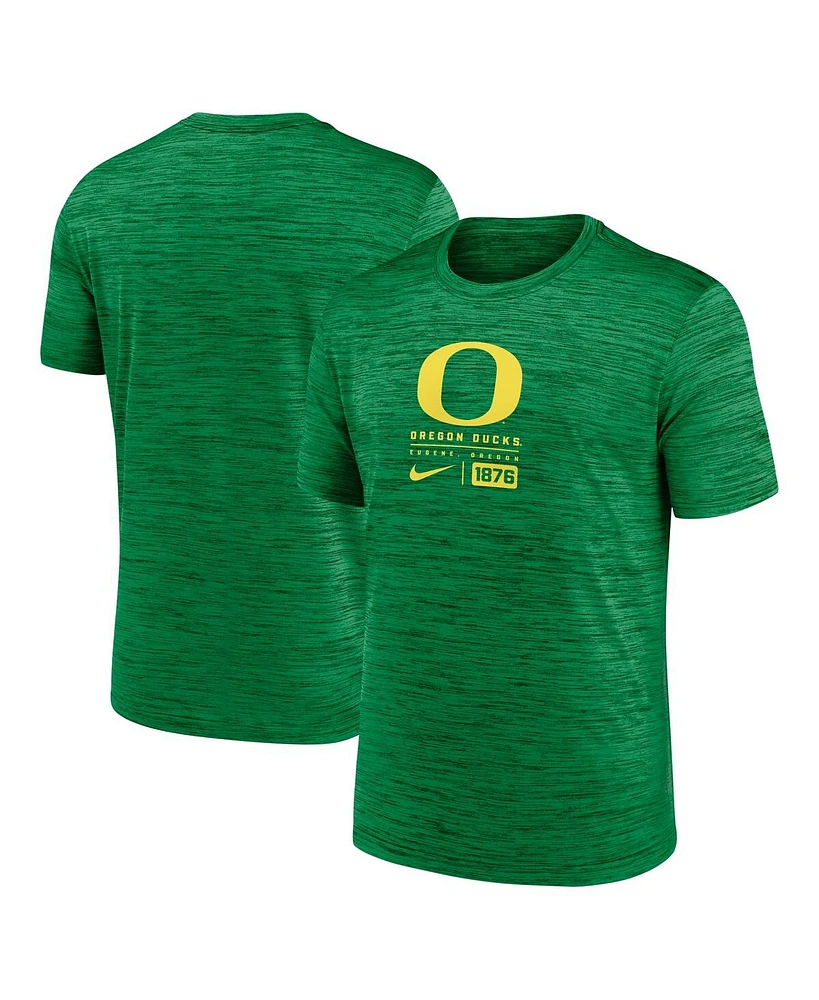 Nike Men's Green Oregon Ducks Campus Center Block Velocity Performance T-Shirt