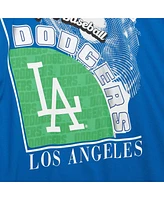 Mitchell & Ness Men's Blue Los Angeles Dodgers Cooperstown Collection Logo Blast T-Shirt