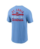 Nike Men's Light Blue St. Louis Cardinals 2-Hit T-Shirt