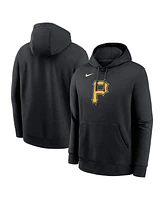 Nike Men's Black Pittsburgh Pirates Logo Club Fleece Pullover Hoodie