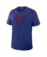 Nike Men's Royal Texas Rangers Authentic Collection Early Work Tri-Blend Performance T-Shirt