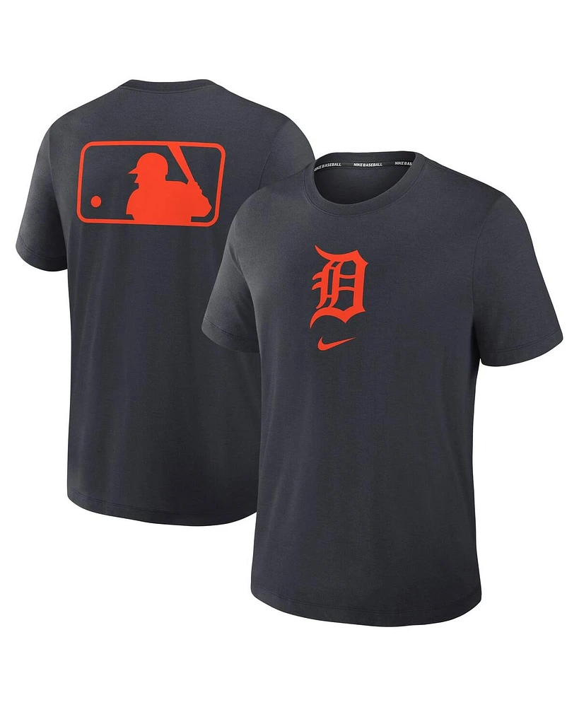 Nike Men's Navy Detroit Tigers Authentic Collection Early Work Tri-Blend Performance T-Shirt
