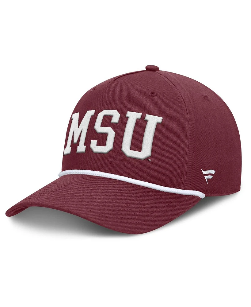Fanatics Men's Maroon Mississippi State Bulldogs Foul Ball Rope Adjustable Hat