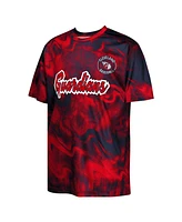 Outerstuff Big Boys and Girls Navy/Red Cleveland Guardians Pinch Hitter T-Shirt