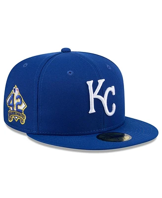 New Era Men's Royal Kansas City Royals 2025 Jackie Robinson Day 59FIFTY Fitted Hat
