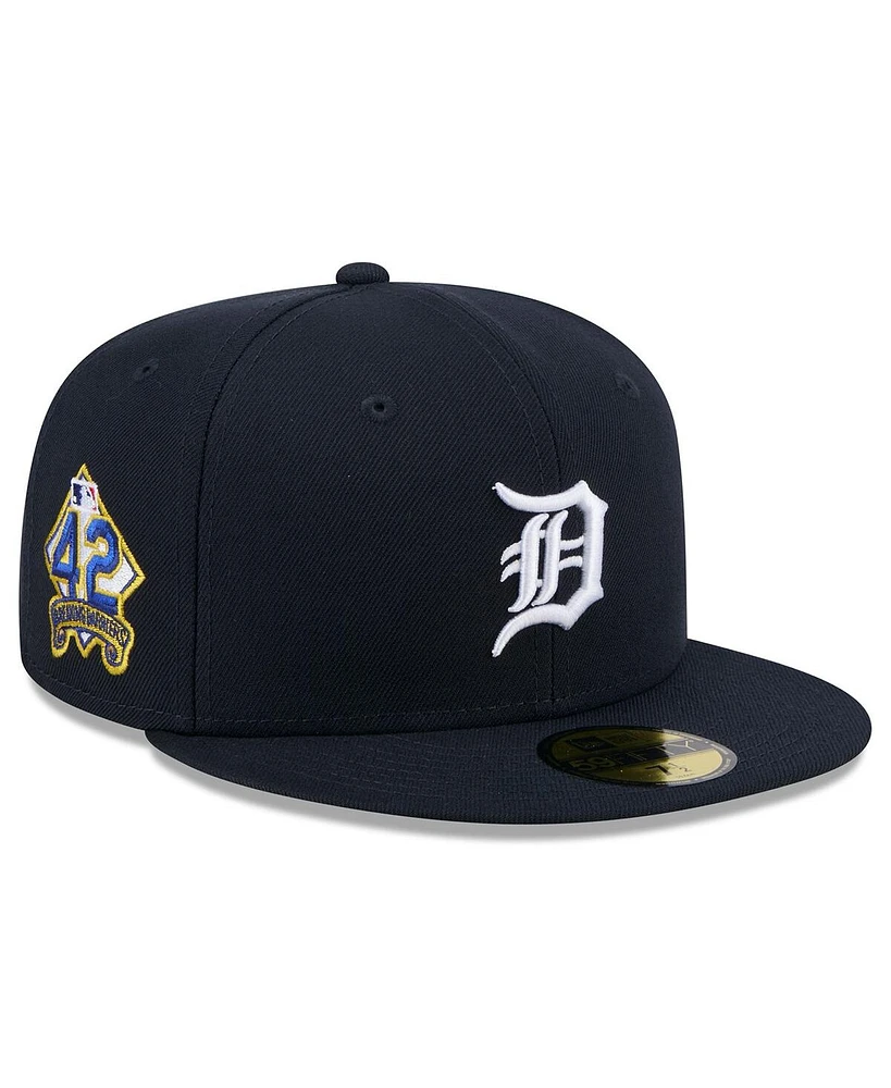 New Era Men's Navy Detroit Tigers 2025 Jackie Robinson Day 59FIFTY Fitted Hat